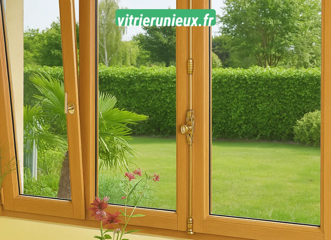 Installation de fenêtre en bois sur mesure Unieux