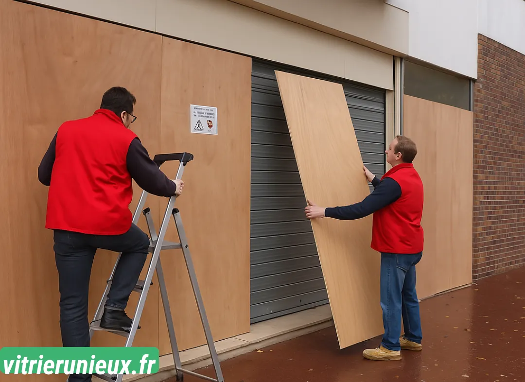 Mise en sécurité fermeture provisoire Unieux